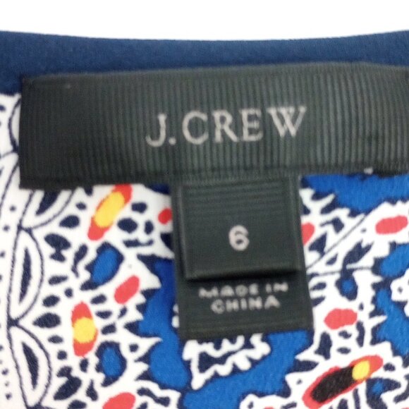 J. Crew Silk Paisley Smocked Waist Dress - Picture 3 of 10